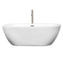 Soho 68 Inch Freestanding Bathtub in White - 22