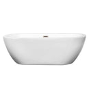 Soho 68 Inch Freestanding Bathtub in White - 2