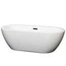 Soho 68 Inch Freestanding Bathtub in White - 6