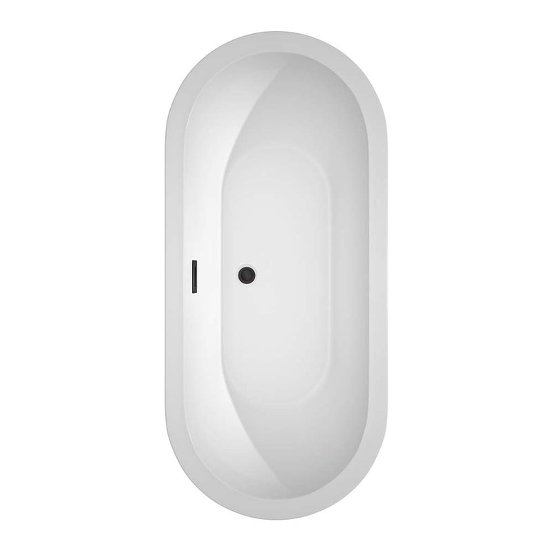 Soho 68 Inch Freestanding Bathtub in White - 8