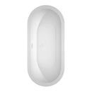 Soho 68 Inch Freestanding Bathtub in White - 18