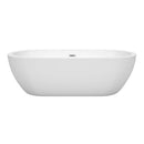Soho 72 Inch Freestanding Bathtub in White - 12
