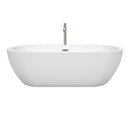 Soho 72 Inch Freestanding Bathtub in White - 22