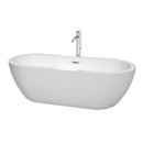 Soho 72 Inch Freestanding Bathtub in White - 27