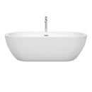 Soho 72 Inch Freestanding Bathtub in White - 28