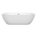 Soho 72 Inch Freestanding Bathtub in White - 2