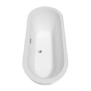 Soho 72 Inch Freestanding Bathtub in White - 24