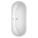 Soho 72 Inch Freestanding Bathtub in White - 23