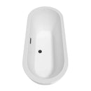 Soho 72 Inch Freestanding Bathtub in White - 9