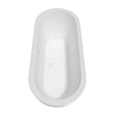 Soho 72 Inch Freestanding Bathtub in White - 19