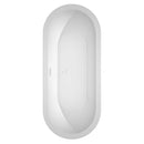 Soho 72 Inch Freestanding Bathtub in White - 18