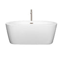 Mermaid 60 Inch Freestanding Bathtub in White - 18