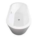 Mermaid 67 Inch Freestanding Bathtub in White - 24