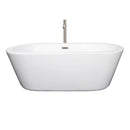 Mermaid 67 Inch Freestanding Bathtub in White - 18