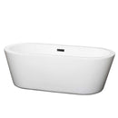 Mermaid 67 Inch Freestanding Bathtub in White - 5
