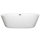 Mermaid 71 Inch Freestanding Bathtub in White - 6