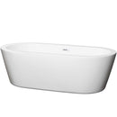 Mermaid 71 Inch Freestanding Bathtub in White - 13