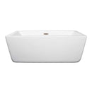 Laura 59 Inch Freestanding Bathtub in White - 2