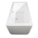 Laura 59 Inch Freestanding Bathtub in White - 19