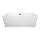 Laura 59 Inch Freestanding Bathtub in White - 6