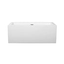 Melody 60 Inch Freestanding Bathtub in White - 12