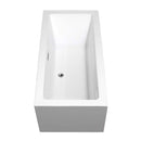 Melody 60 Inch Freestanding Bathtub in White - 30