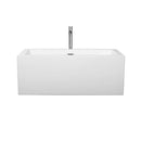 Melody 60 Inch Freestanding Bathtub in White - 28