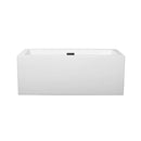 Melody 60 Inch Freestanding Bathtub in White - 7