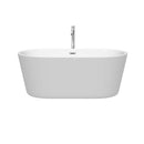 Carissa 60 Inch Freestanding Bathtub in White - 28