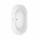 Carissa 60 Inch Freestanding Bathtub in White - 23
