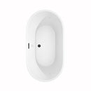 Carissa 60 Inch Freestanding Bathtub in White - 8
