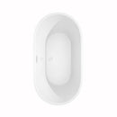 Carissa 60 Inch Freestanding Bathtub in White - 18