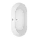 Carissa 67 Inch Freestanding Bathtub in White - 29