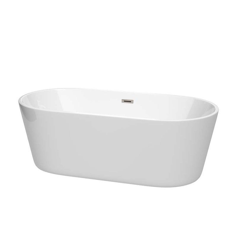 Carissa 67 Inch Freestanding Bathtub in White