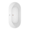 Carissa 67 Inch Freestanding Bathtub in White - 23