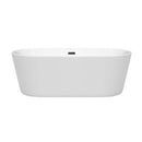 Carissa 67 Inch Freestanding Bathtub in White - 7