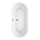 Carissa 67 Inch Freestanding Bathtub in White - 8