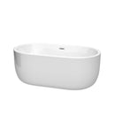 Juliette 60 Inch Freestanding Bathtub in White - 11