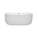 Juliette 60 Inch Freestanding Bathtub in White - 12