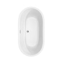 Juliette 60 Inch Freestanding Bathtub in White - 29