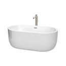 Juliette 60 Inch Freestanding Bathtub in White - 21