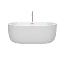 Juliette 60 Inch Freestanding Bathtub in White - 22