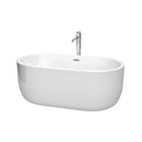 Juliette 60 Inch Freestanding Bathtub in White - 27