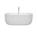Juliette 60 Inch Freestanding Bathtub in White - 28