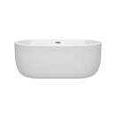 Juliette 60 Inch Freestanding Bathtub in White - 2