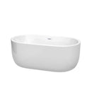 Juliette 60 Inch Freestanding Bathtub in White - 16