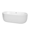 Juliette 67 Inch Freestanding Bathtub in White - 11