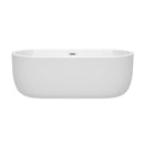 Juliette 67 Inch Freestanding Bathtub in White - 12