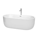Juliette 67 Inch Freestanding Bathtub in White - 27