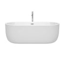 Juliette 67 Inch Freestanding Bathtub in White - 28